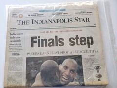 Indiana Pacers 2000 Eastern Conference Champs Indianapolis Star June 3rd Edition