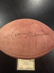 Johnny Unitas HOF Signed/Auto Wilson NFL Leather Football Colts COA