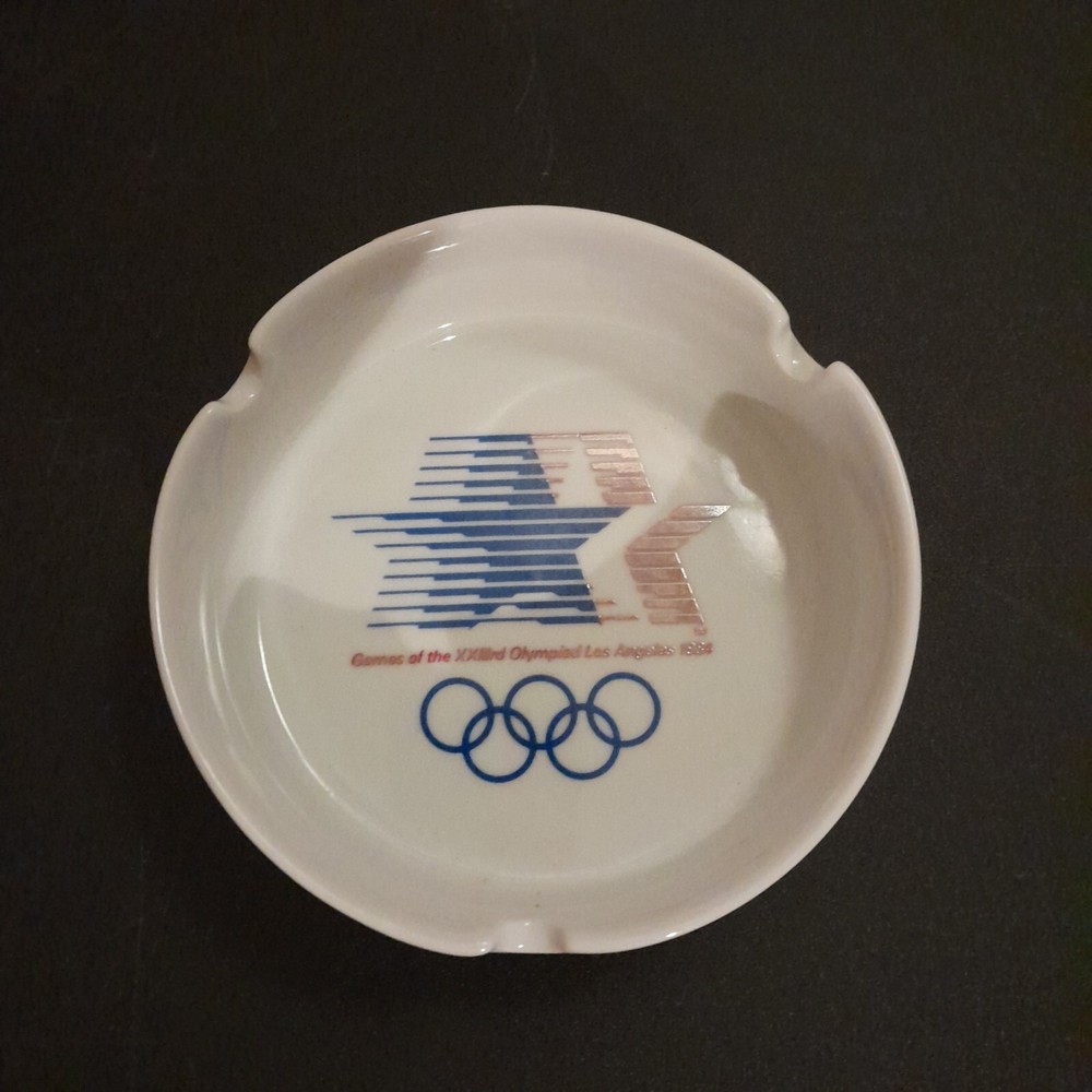 4 1/2 Inch 1984 Los Angeles Olympic Ashtray