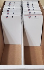 (26) GRADED Slab & Sports Card Dividers with 26 FREE NFL A-Z Labels Set