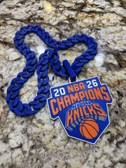 New York Knicks Hype Chain Pendant Necklace NBA FINALS CHAMPIONS