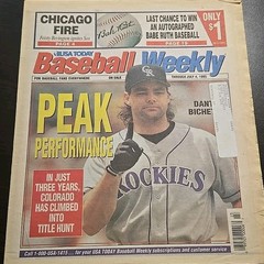 USA Today Baseball Weekly July 4, 1995 Dante Bichette