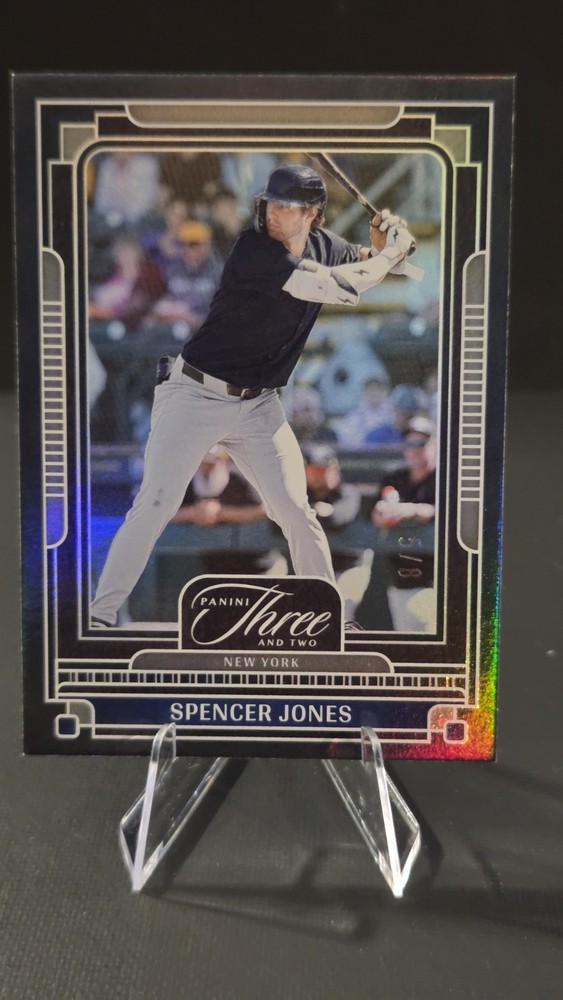 2025 Panini Three And Two Spencer Jones Black Holo 5/8 – YANKEES FUTURE STAR