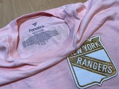 NEW YORK Rangers Spirit Jersey NEW Hockey NHL Pink 2XL L/S Shirt Sparkles XXL