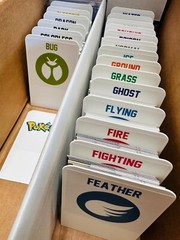 20 TALL Sports Card Dividers with FREE Custom Pokémon Energy Type Labels