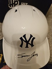 Spencer Jones Signed Yankees Rawlings Mach Pro Replica Helmet Auto Fanatics