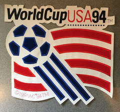1994 WORLD CUP SOCCER TEAM USA HUGE 16.5″ VINTAGE SOUVENIR JACKET PATCH