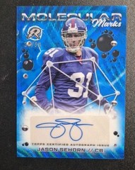 JASON SEHORN 2024 Topps Resurgence MM-JSE Molecular Marks Auto 36 /99 NY Giants