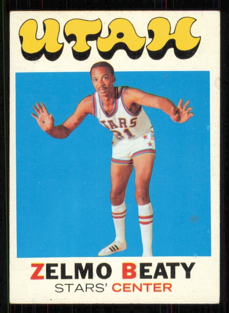 1971-72 Topps #165 ZELMO BEATY RC Utah Stars EX+