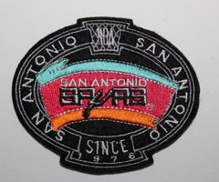 NEW San Antonio Spurs Polo Shirt Hoodie Logo Patch 3.2″ x 2.7″ Embroidered *P5
