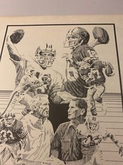 301 OF 500 BURITA 8 X 10 1985 SUPER BOWL XIX ARTWORK PRINT SIGNED BURITA