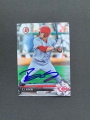 T.J. TJ Friedl Signed 2017 Bowman #BP71 Card Cincinnati Reds Autograph COA