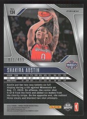 2024 Panini Prizm WNBA #134 Shakira Austin Pulsar Prizms #/499