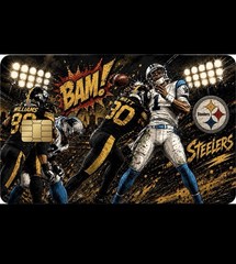 TJ Watt Steelers Inspired Comic Credit Card Skin Vinyl Sticker Decal