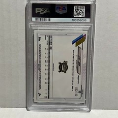 2021 Topps Chrome NPB Yoshinobu Yamamoto #90 Blue Refractor /150 Dodgers PSA 8