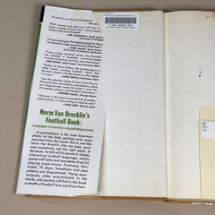 Norm Van Brocklin’s Football Book: Passing, Punting, Quarterbacking-Vtg 1961 HC