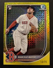 2025 Bowman Chrome Marcelo Mayer RC #39 Yellow Mojo Refractor SP #/75 BRS