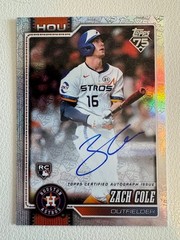 2026 Topps Series 2 Zach Cole RC Real One 75th Anniversary Auto /75 #601