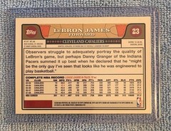 2008-09 TOPPS CHROME #23 LEBRON JAMES “CHALK TOSS” ~ MINT 👀