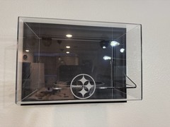 Pittsburgh Steelers NFL Football Wall Mounted Clear Display Case Black Frame