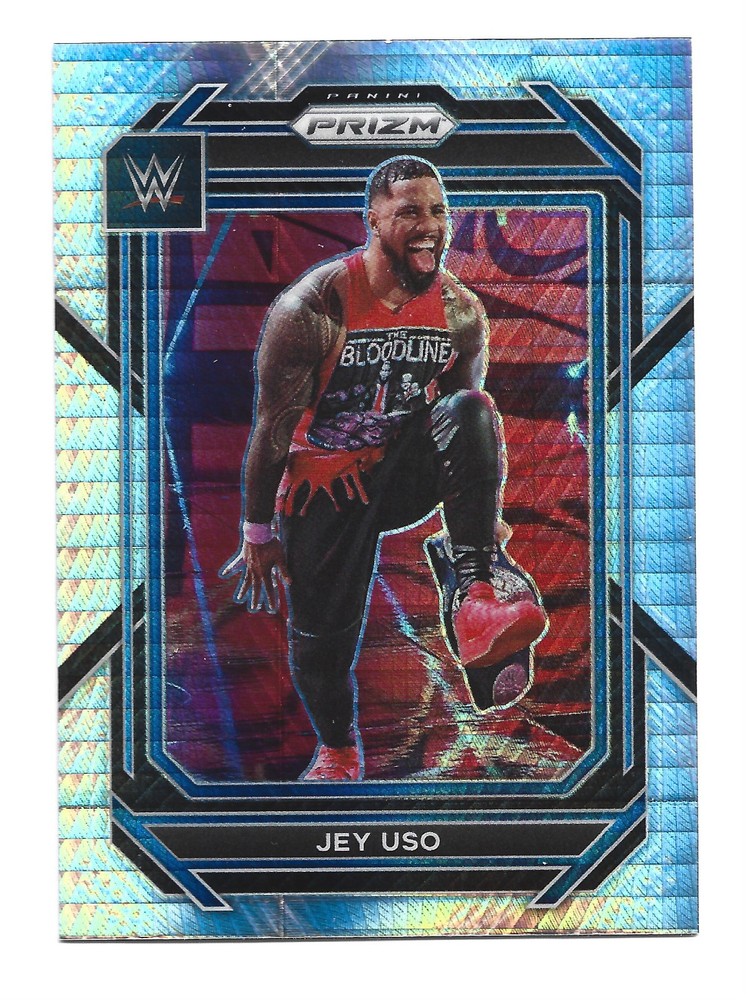 Silver Prizm 2023 Panini Prizm WWE #166 Jey Uso Wrestling Card NXT TNA AEW