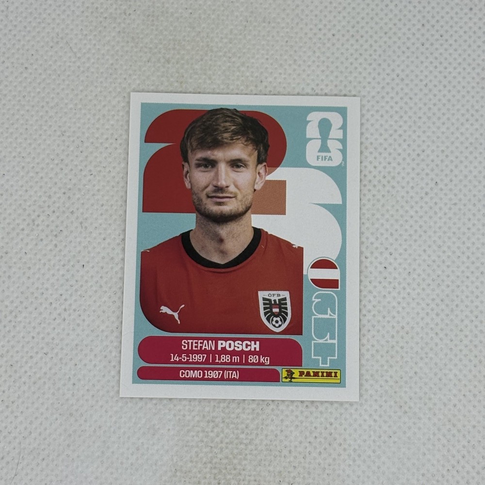2026 Panini FIFA World Cup | Stefan Posch Austria AUT 7 | Sticker!