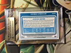 2011 BOWMAN CHROME GEORGE SPRINGER RC REFRACTOR PROSPECTS BGS 9.5 GEM MINT