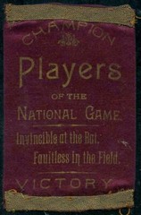 1800’s Base Ball Baseball Champions Silk Ribbon Players of the National Game