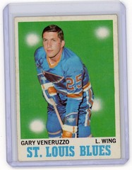 1970-71 TOPPS GARY VENERUZZO #101 ST. LOUIS BLUES VG-EX NO CREASES