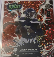 2025 Wild Card Jalen Milroe Splat /5 Rookie Card RC Seattle Seahawks QB