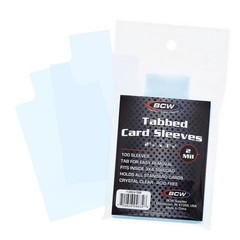 NEW (1,500 ct) BCW Tabbed Standard Card Sleeves- Poly Soft Sleeves Holders- Tab