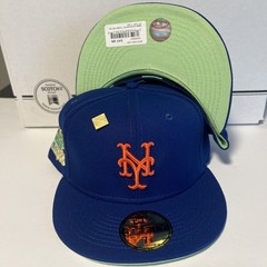 New Era New York Mets 1986 World Series Patch 59FIFTY Fitted Hat Cap Size 7 3/8