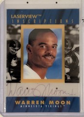 1996 Pinnacle Laser View Inscriptions WARREN MOON AUTOGRAPH /2800