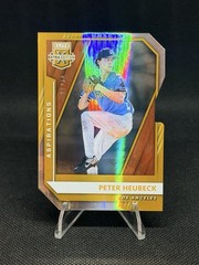 PETER HEUBECK 2021 Panini Elite Extra Edition /24 GOLD Prime Numbers #7 Die-Cut