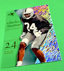 1998 Skybox E-X2001 Charles Woodson Rookie Clear Acetate RC #58 Raiders HOF N/M