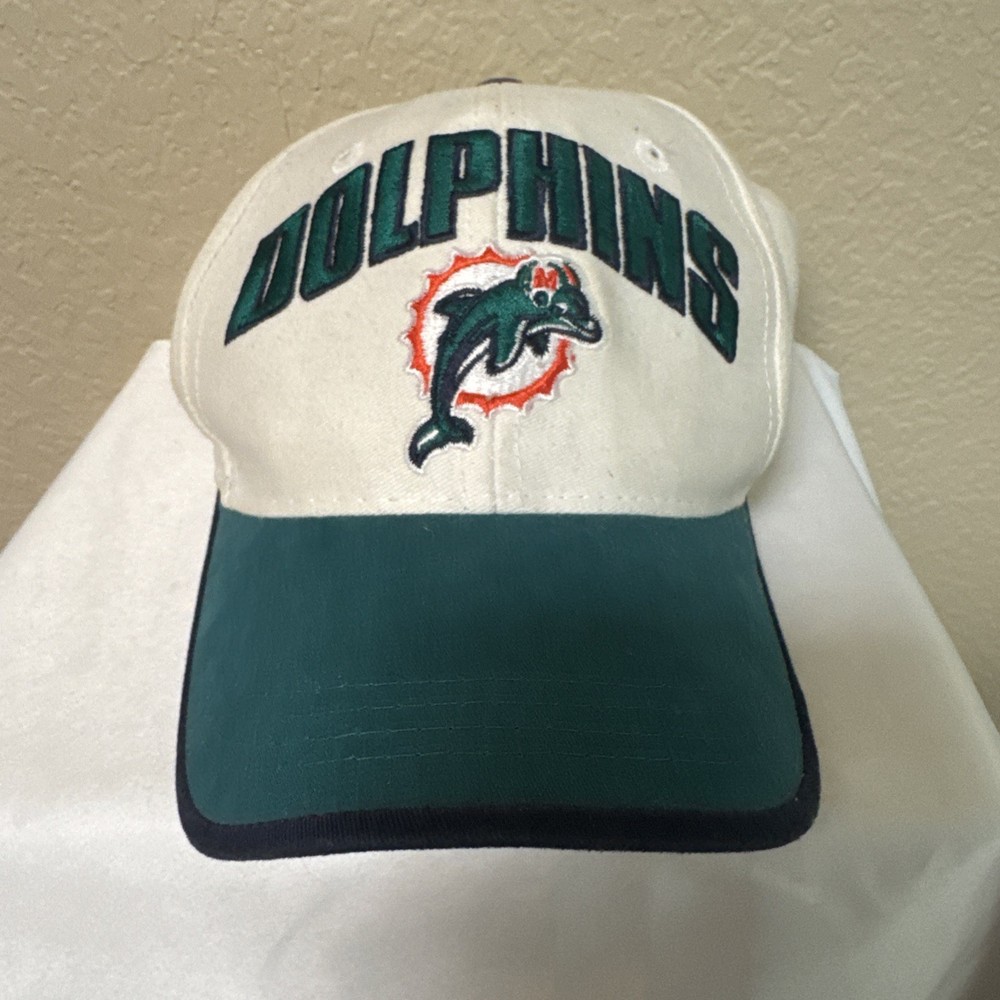 Vintage Miami Dolphins StrapBack Hat 90s NFL Twins Enterprises Inc