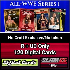Topps WWE Slam All-WWE 26 R+UC Only 110 Card Set