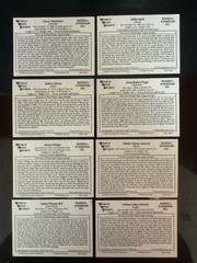 LOT OF 8 SPORTING NEWS WORLD WIDE SPORTS 1933 NEGRO ALL STARS CARDS