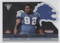 2001 Pacific Private Stock Titanium Postseason 16/795 Shaun Rogers Rookie RC 0f8