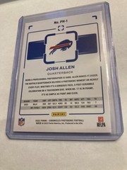2022 panini chronicles photogenic Football #ph-1 josh allen buffalo bills