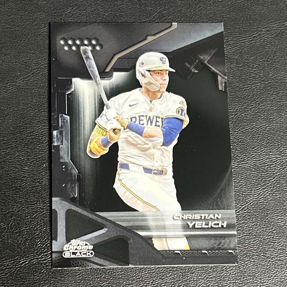 Christian Yelich 2026 Topps Chrome Black 42 Milwaukee Brewers