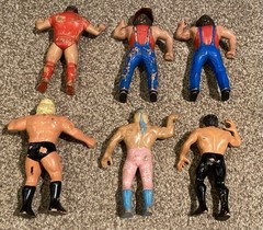 Collection of 17 Vintage 1980’s WWF Wrestling Action Figures Hulk Hogan Etc