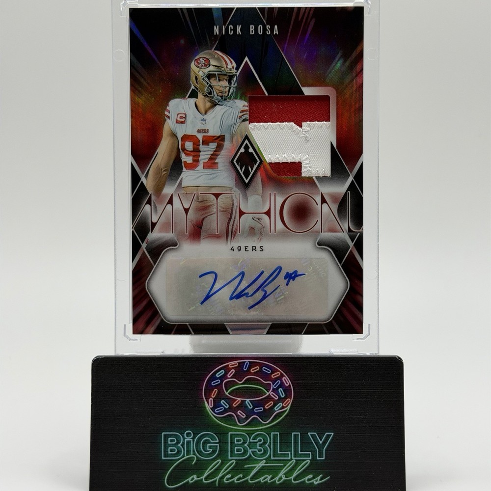 2023 Phoenix Nick Bosa Mythical Patch Auto Black /10 #MAM-NB 49ers 🏈