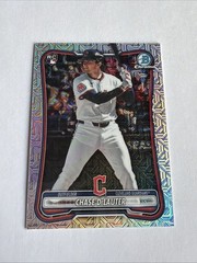 2026 Bowman Chrome Chase DeLauter Mojo Refractor RC Cleveland Guardians