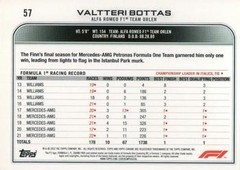 Valtteri Bottas 2022 Topps Chrome Formula 1 – #57 –