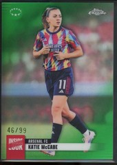 Katie McCabe 2025-26 Topps Chrome UEFA Women’s UWCL /99 Green Inside Look SP