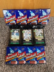 1993 TOPPS PINNACLE JUMBO 11 SEALED PACKS TOTAL LOT JETER RC YEAR