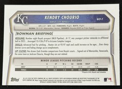 2026 Bowman Baseball Kendry Chourio 1st Blue Raywave Chrome /150 #BCP-7 Royals