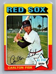 Carlton Fisk Red Sox 1975 Topps MINI AL ALL STAR Catcher #80