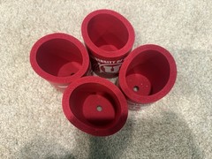 University of Utah – Set of 4 Foam koozies/can coolers – Red